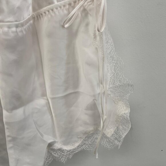 NWT - Victoria's Secret Satin Side-Tie Romper, Coconut White - Size XL - Picture 8 of 12